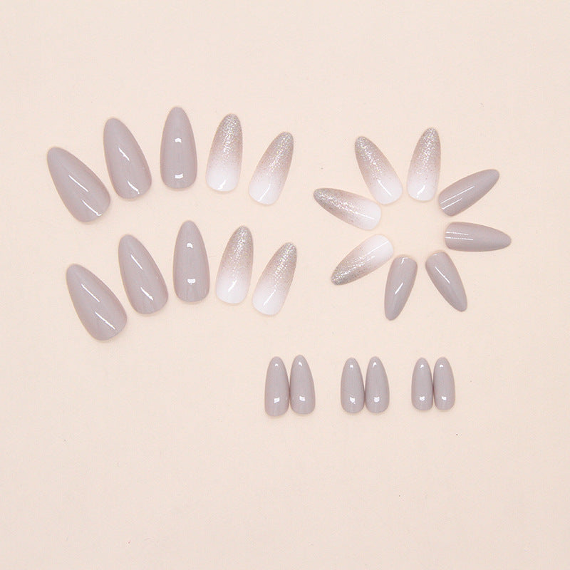 Nail 291 - Neutral Elegance (24Pcs) - Free Nail Kit Included