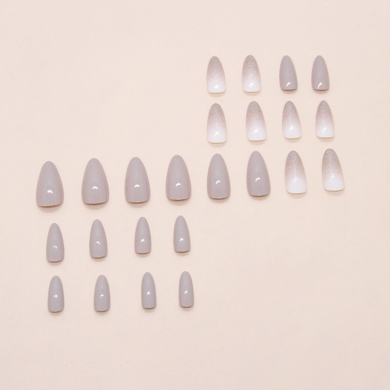 Nail 291 - Neutral Elegance (24Pcs) - Free Nail Kit Included