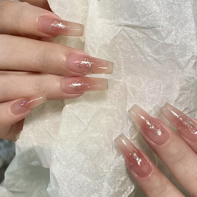 Nail 296 - Whimsical Blossom(24Pcs) - Free Nail Kit Included