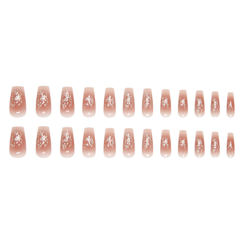 Nail 296 - Whimsical Blossom(24Pcs) - Free Nail Kit Included