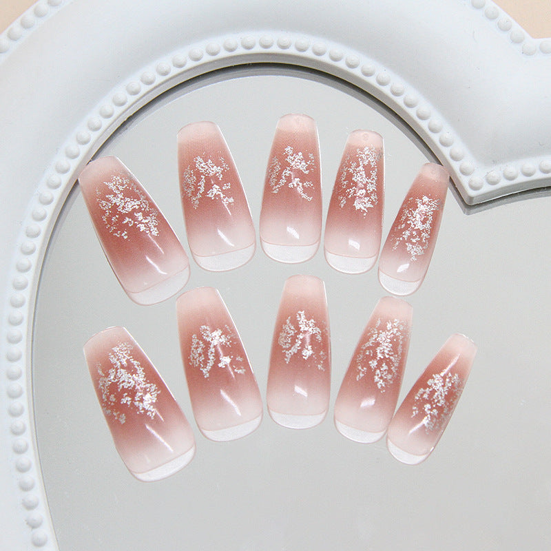 Nail 296 - Whimsical Blossom(24Pcs) - Free Nail Kit Included