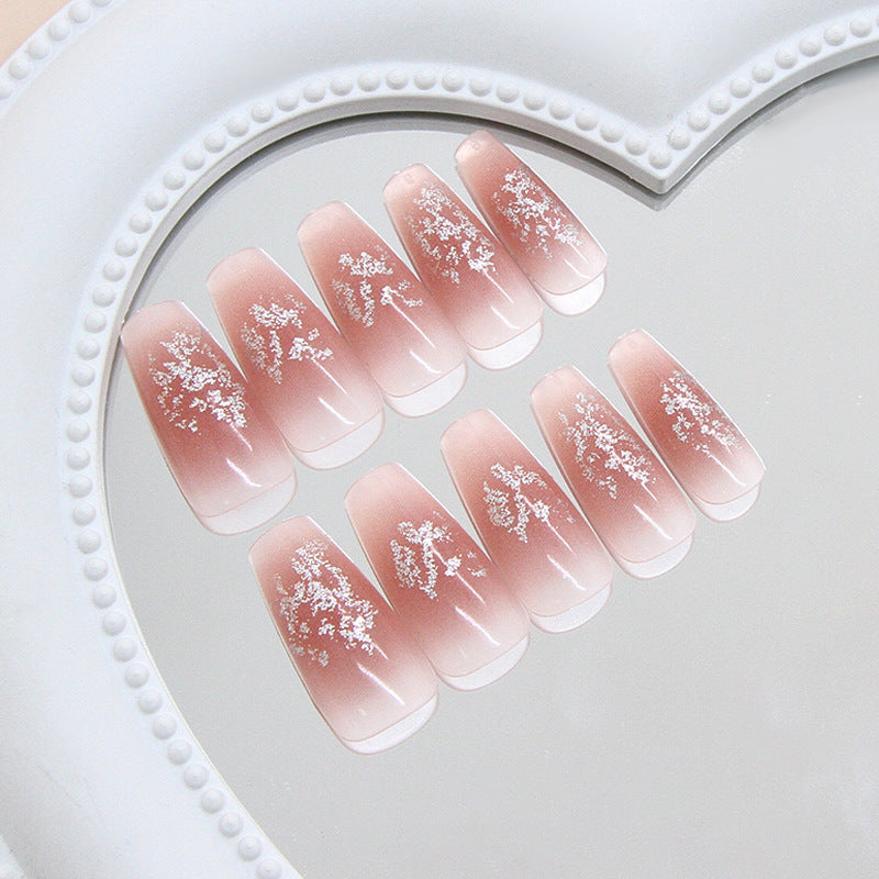 Nail 296 - Whimsical Blossom(24Pcs) - Free Nail Kit Included