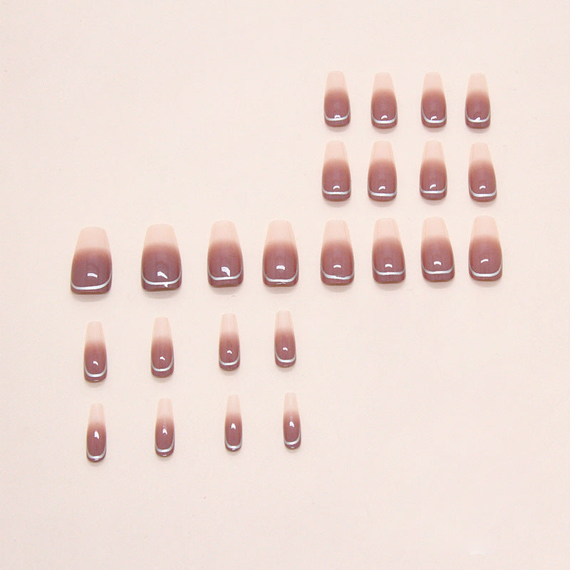 Nail 298 - Silk Touch 24Pcs) - Free Nail Kit Included