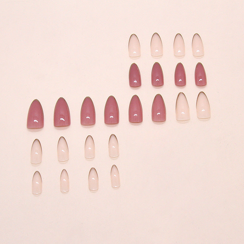 Nail 302 - Dawn Blossom (24Pcs) - Free Nail Kit Included