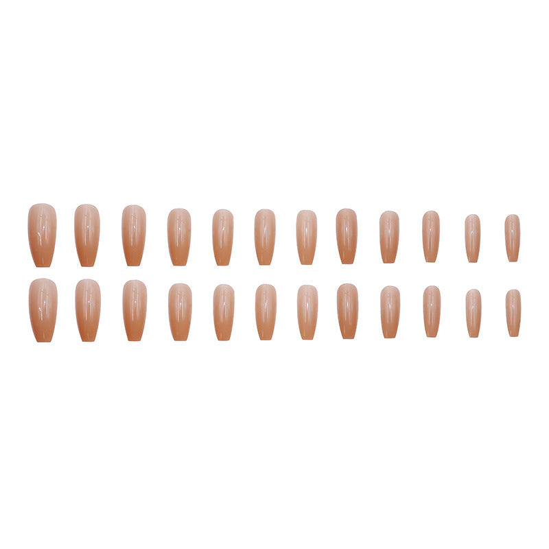 Nail 321 - Nude Elegance (24Pcs) - Free Nail Kit Included