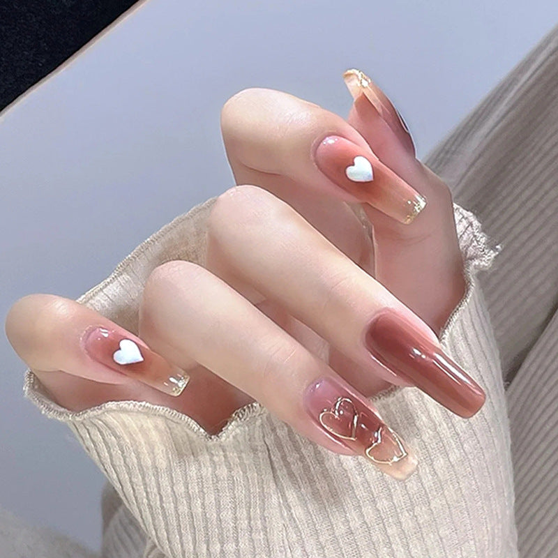 Nail 324 - Love at First Sight (24Pcs) - Free Nail Kit Included