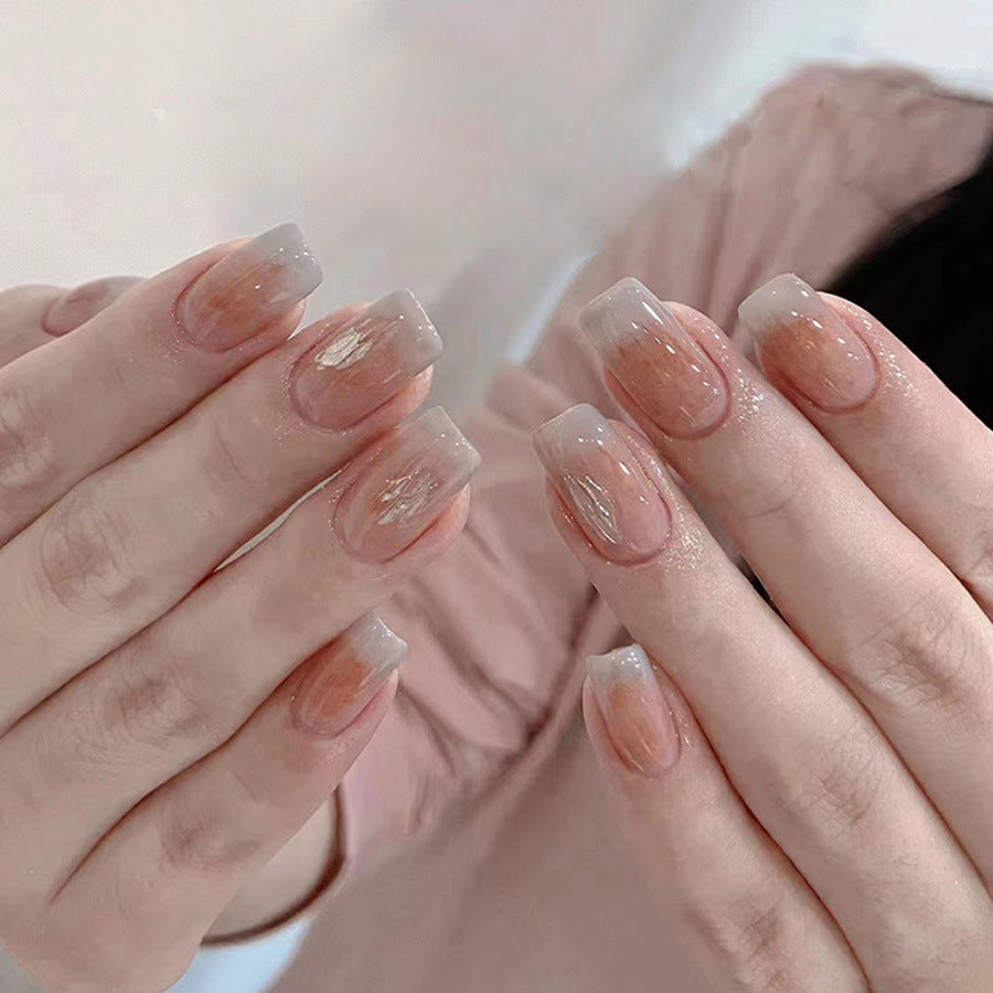 Nail 334 - Autumnal Elegance (24Pcs) - Free Nail Kit Included