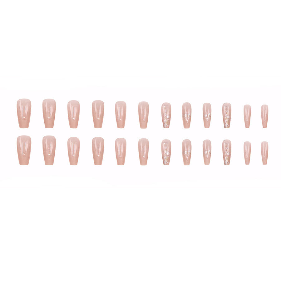 Nail 352 - Subtle Sparkle (24Pcs) - Free Nail Kit Included