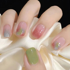 Nail 380 - Garden Blooms (24Pcs) - Free Nail Kit Included