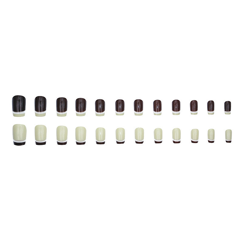 Nail 385 - Earthy Elegance (24Pcs) - Zi Collection Hub