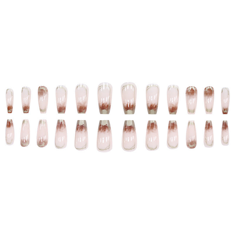 Nail 388 - Misty Marble (24Pcs) - Free Nail Kit Included