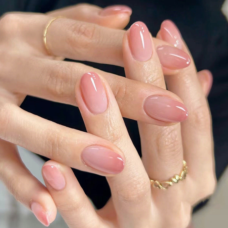 Nail 417 - Soft Pink Opulence (24Pcs) - Free Nail Kit Included