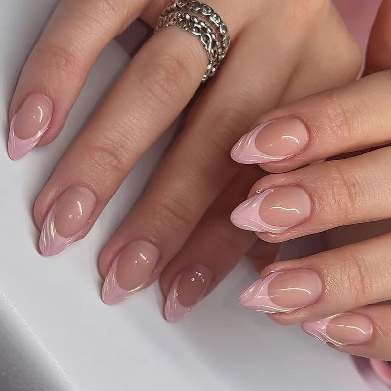 Nail 420 - Blushing Petal (24Pcs) - Free Nail Kit Included