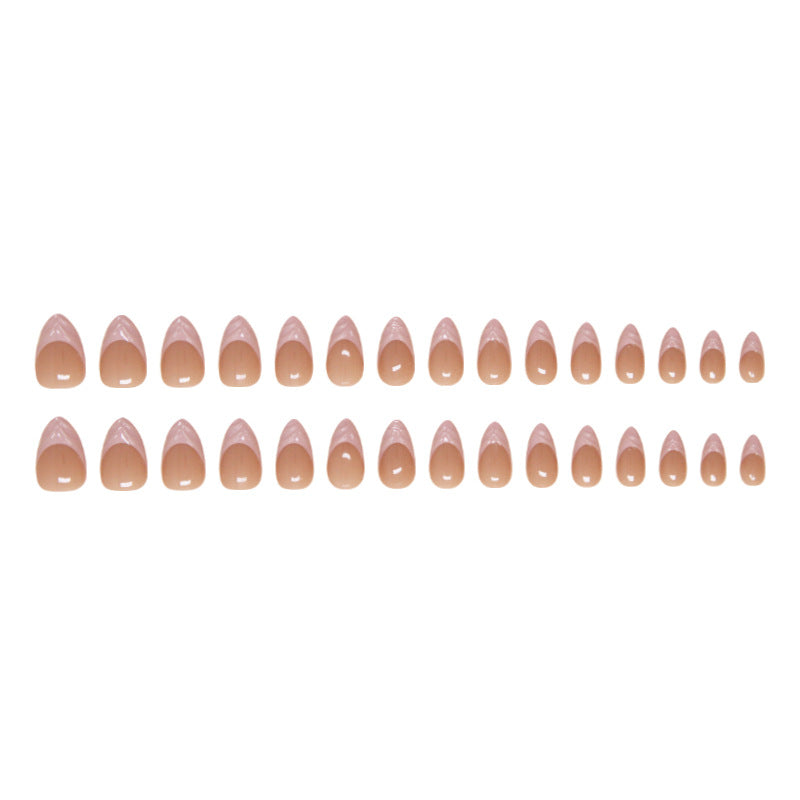 Nail 420 - Blushing Petal (24Pcs) - Free Nail Kit Included