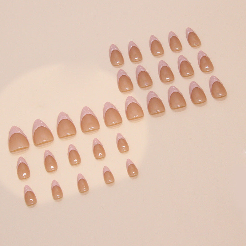 Nail 420 - Blushing Petal (24Pcs) - Free Nail Kit Included