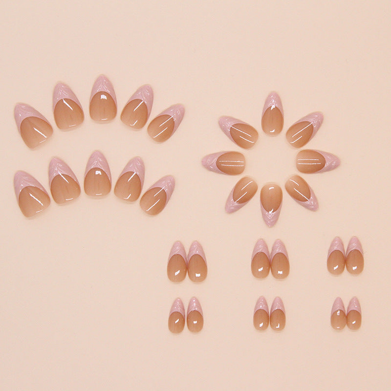 Nail 420 - Blushing Petal (24Pcs) - Free Nail Kit Included