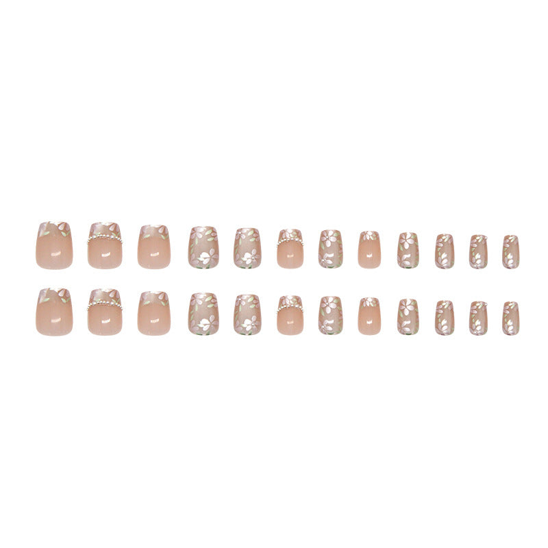Nail 422 - Milky Aura Sheer Press-On Nails (24Pcs) - Free Nail Kit Included