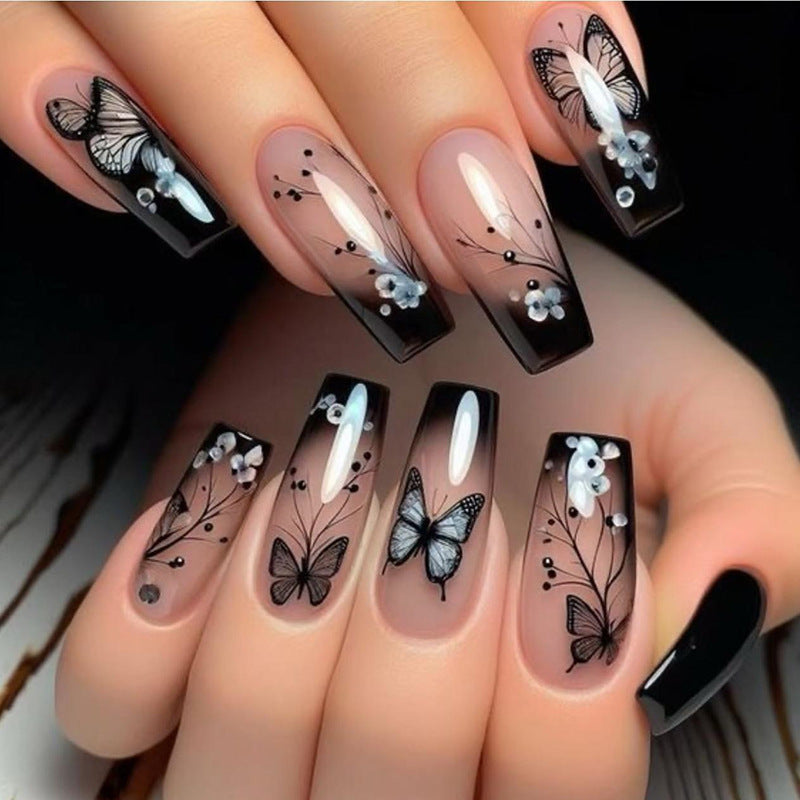 Nail 423 - Rose Quartz Veil (24Pcs) - Free Nail Kit Included