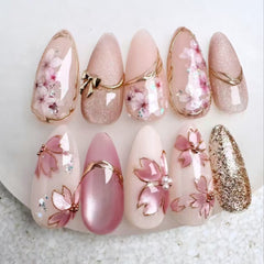 Nail 427 - Dusty Rose Silk (24Pcs) - Free Nail Kit Included