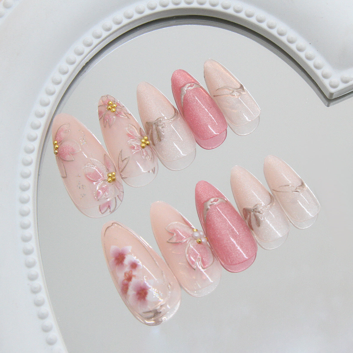 Nail 427 - Dusty Rose Silk (24Pcs) - Free Nail Kit Included