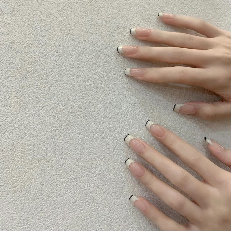 Nail 432 - Monochromatic Edge (24Pcs) - Free Nail Kit Included