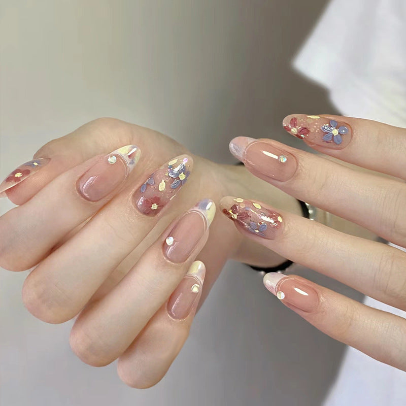 Nail 433 - Flower Petal Polish (30Pcs) - Free Nail Kit Included