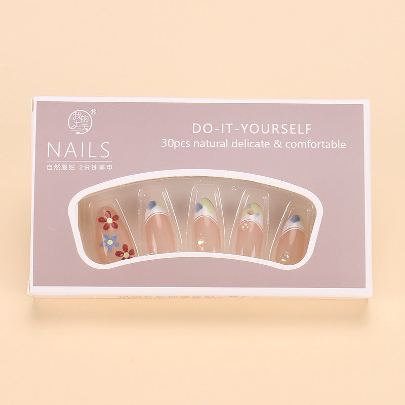 Nail 433 - Flower Petal Polish (30Pcs) - Free Nail Kit Included