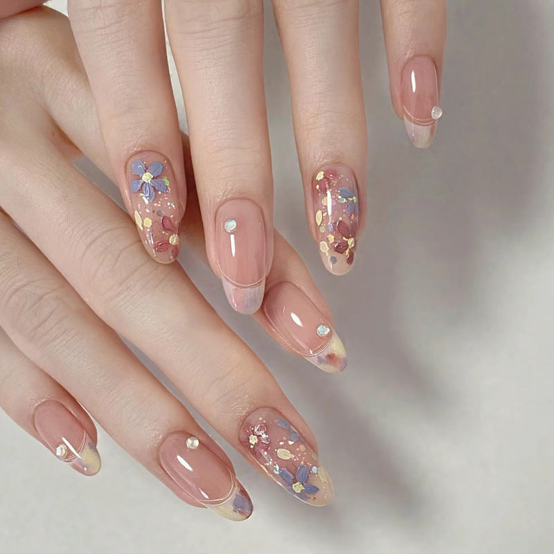 Nail 433 - Flower Petal Polish (30Pcs) - Free Nail Kit Included