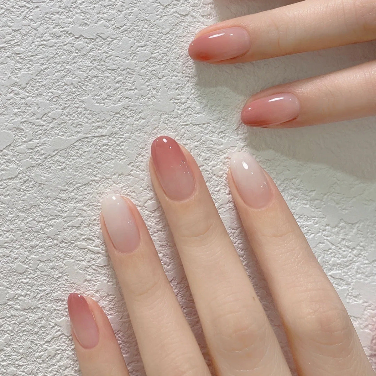 Nail 438 - Natural Gradient (30Pcs) - Free Nail Kit Included