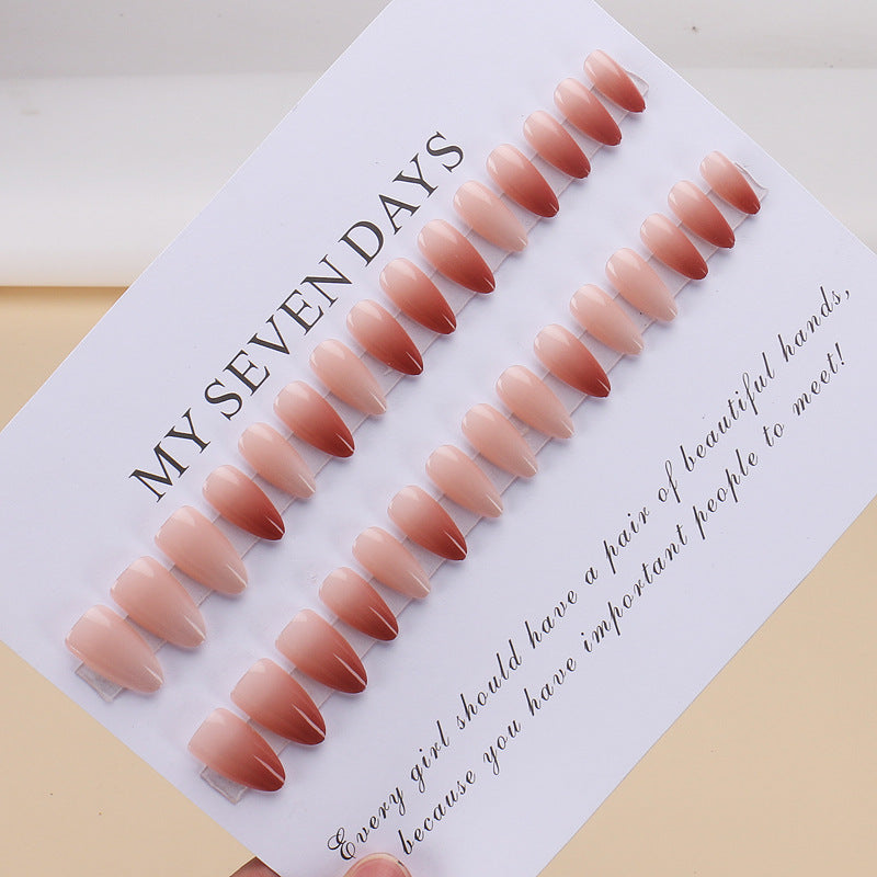 Nail 438 - Natural Gradient (30Pcs) - Free Nail Kit Included