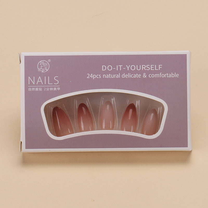 Nail 438 - Natural Gradient (30Pcs) - Free Nail Kit Included