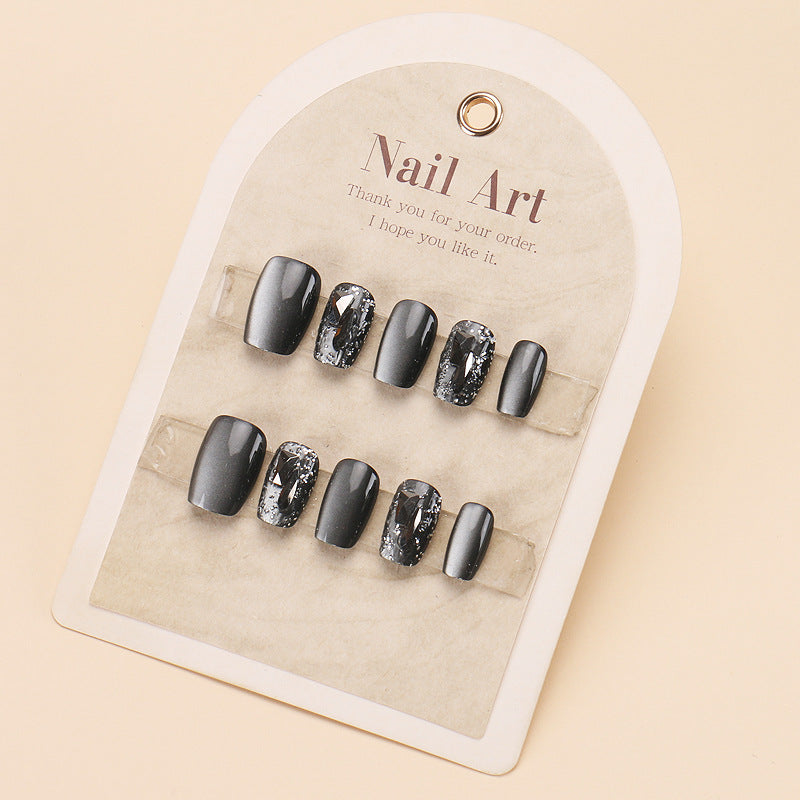 Nail 440 - Starry Night Sky Design(30Pcs) - Free Nail Kit Included