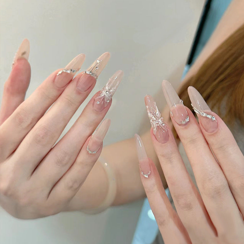 Nail 443 - Ethereal Wings Press-On Nails (30Pcs) - Free Nail Kit Included