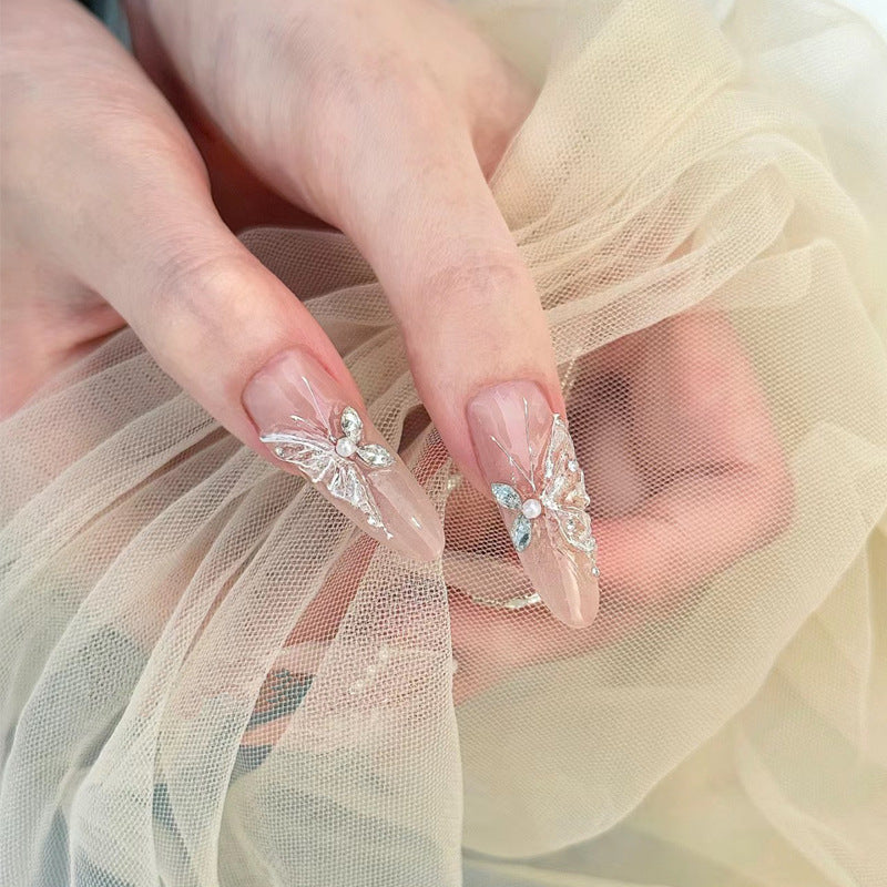 Nail 443 - Ethereal Wings Press-On Nails (30Pcs) - Free Nail Kit Included