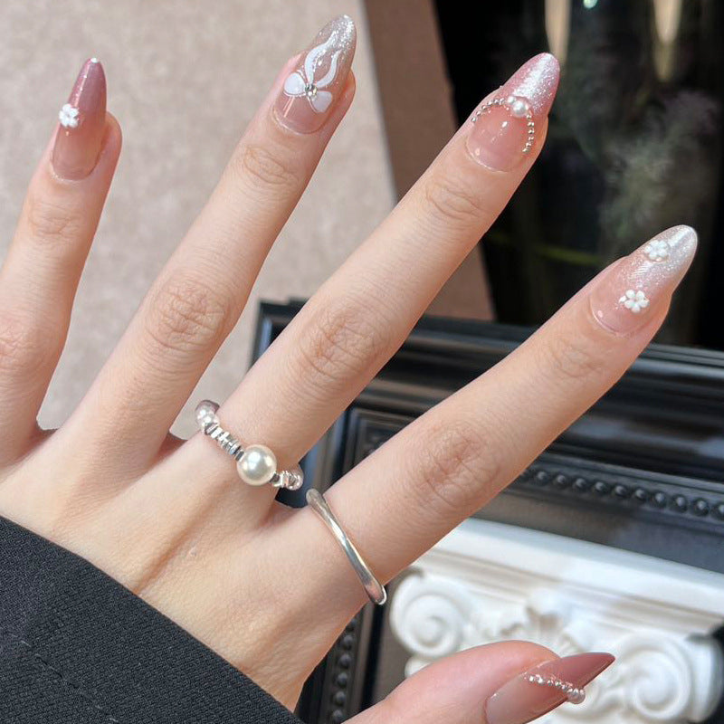 Nail 445 - Mystique Pearls (30Pcs) - Free Nail Kit Included