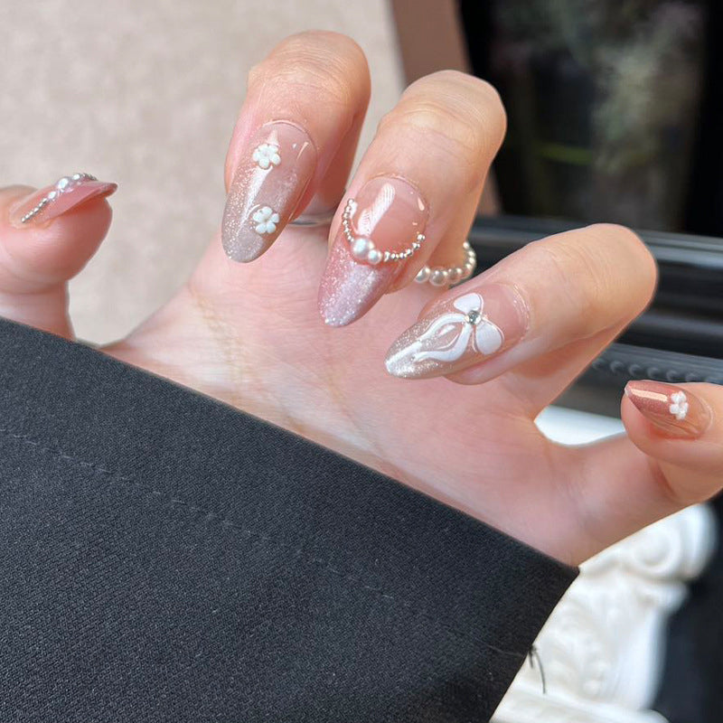 Nail 445 - Mystique Pearls (30Pcs) - Free Nail Kit Included