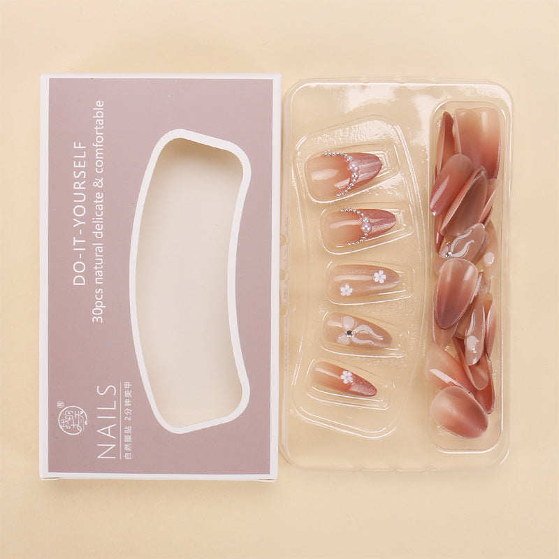 Nail 445 - Mystique Pearls (30Pcs) - Free Nail Kit Included
