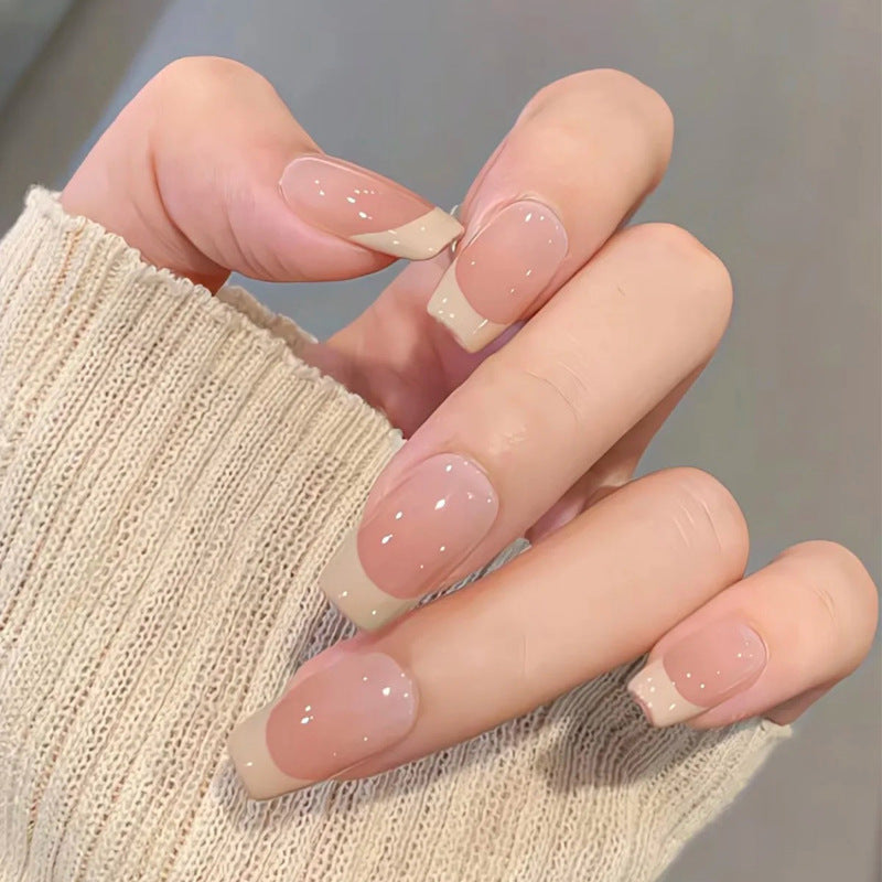 Nail 448 - French Twist (30Pcs) - Free Nail Kit Included