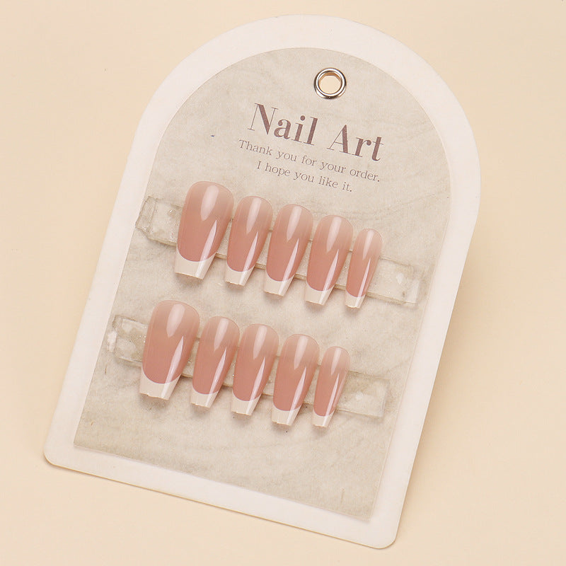 Nail 448 - French Twist (30Pcs) - Free Nail Kit Included