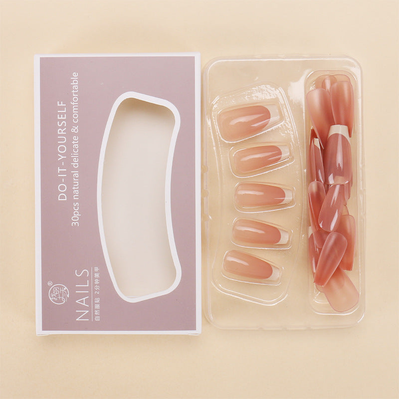 Nail 448 - French Twist (30Pcs) - Free Nail Kit Included