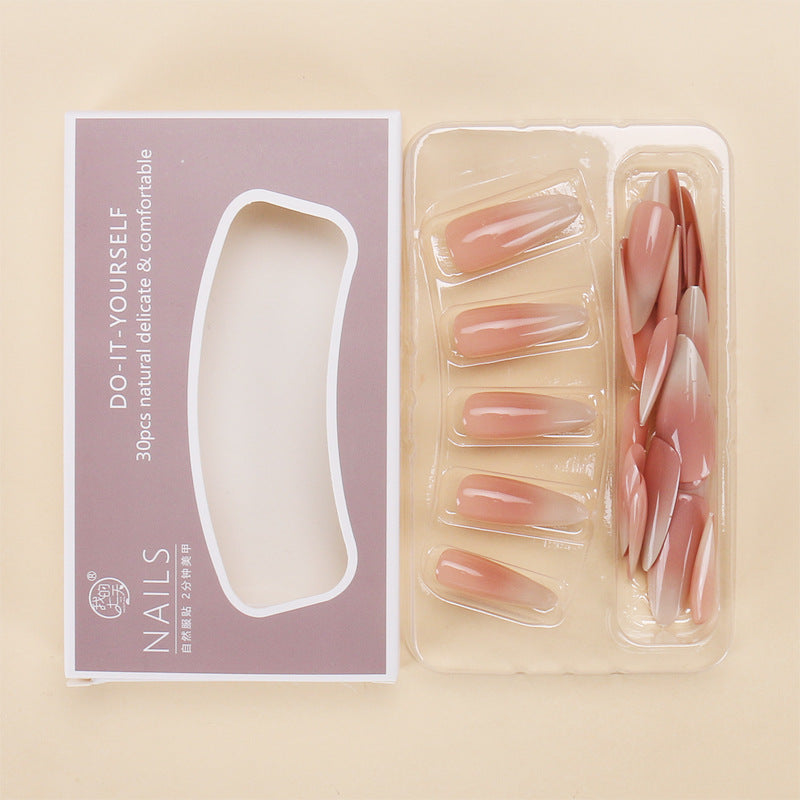 Nail 544 - Ethereal Gradient  Press-On Nail Set (30Pcs) - Application Kit Included