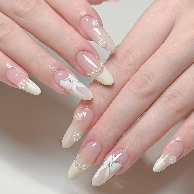 Nail 548 - Fluttering Petal (30Pcs) - Application Kit Included