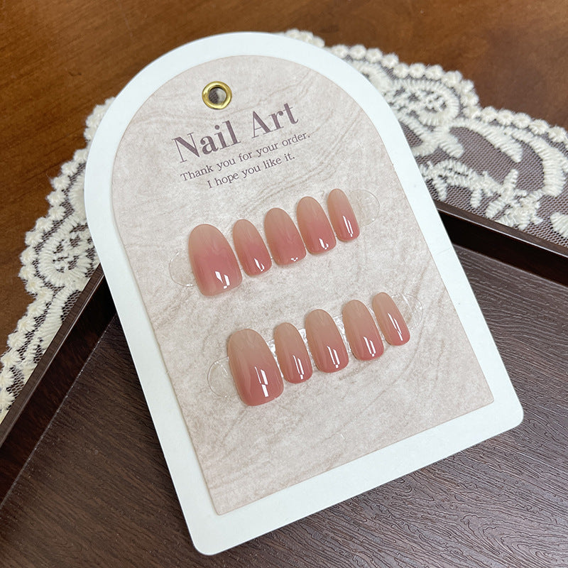 Nail 558 - Soft Nude Gradient (30Pcs) - Application Kit Included