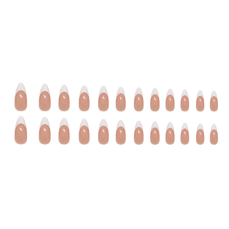 Nail 650 - Coconut Milk French Style (24Pcs) -  Application Kit Included