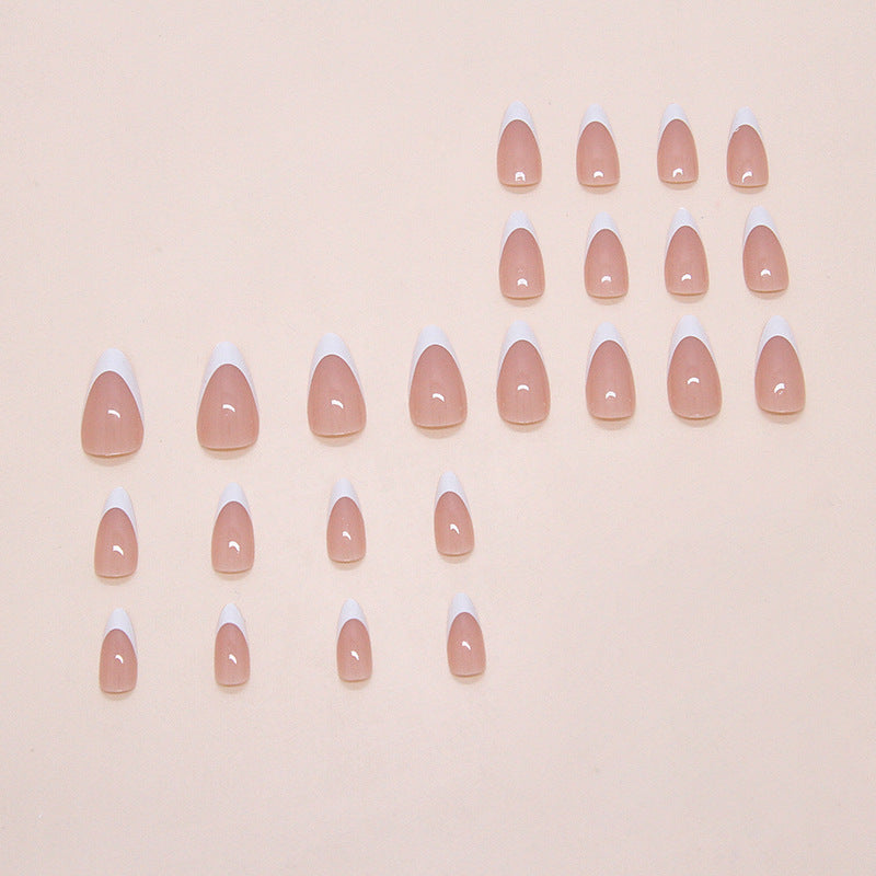 Nail 650 - Coconut Milk French Style (24Pcs) -  Application Kit Included