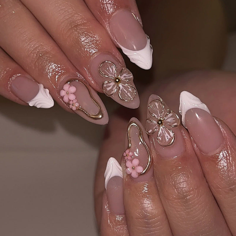 Nail 887 - 3D Gilded Accents (24Pcs) - Application Kit Included