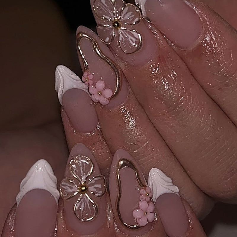 Nail 887 - 3D Gilded Accents (24Pcs) - Application Kit Included