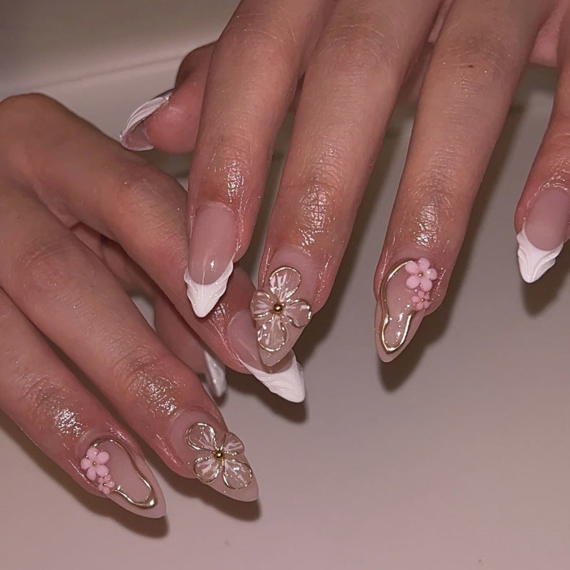 Nail 887 - 3D Gilded Accents (24Pcs) - Application Kit Included