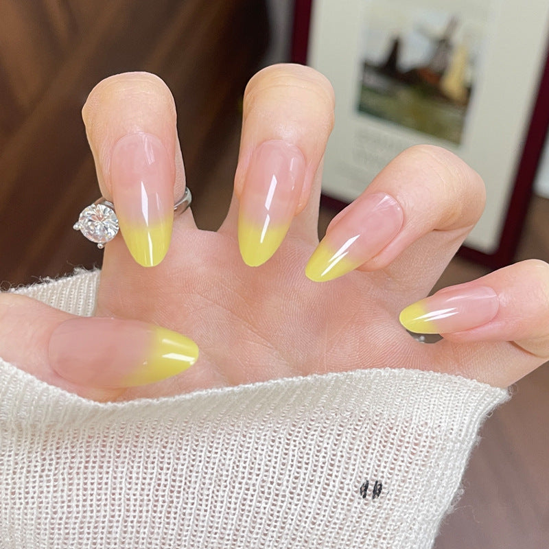 Nail 894 - French Nude Nail (24Pcs) - Application Kit Included