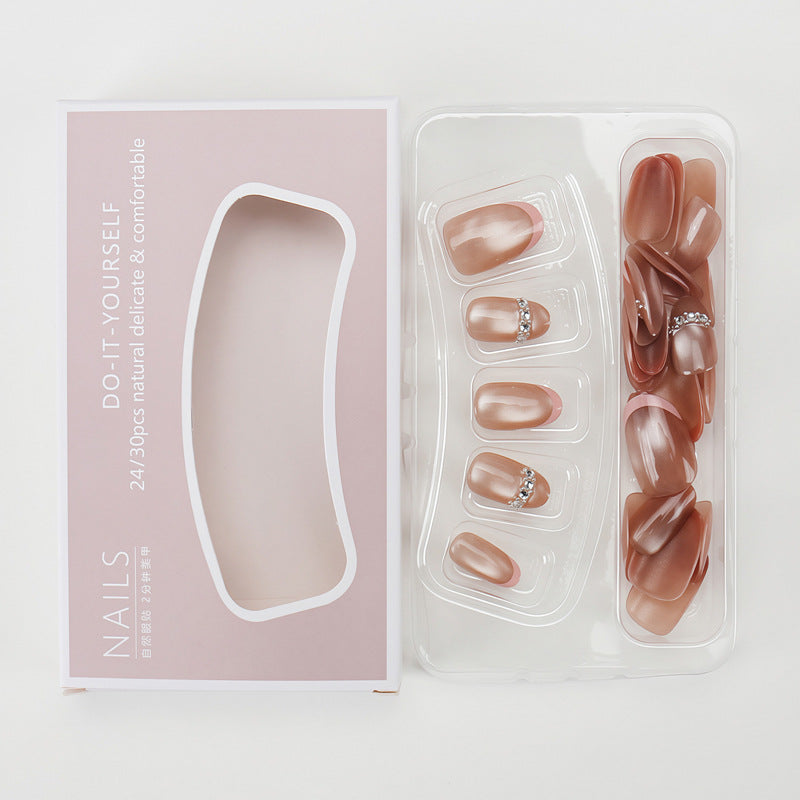 Nail 902 - Gradient Cat Eye (30Pcs) - Application Kit Included
